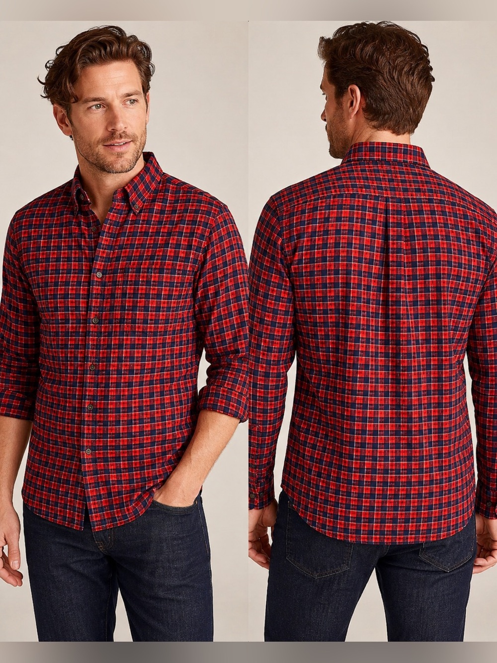 J.Crew Men’s Plaid Flannel Shirt  size M